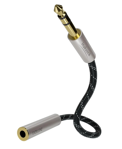 [00604603] Inakustik Exz II Headphone ext. 6.3 jack (m > f) 3,0m