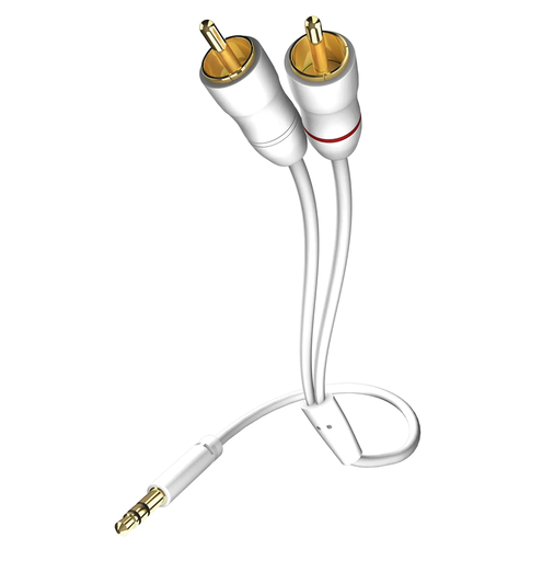 [0031000075] Inakustik Star 3.5 jack > 2 x RCA 0,75m white