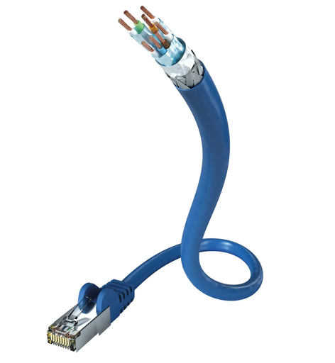 [00925001] Inakustik Prem Profi CAT7 Cable 26AWG SF-FTP 1,0m